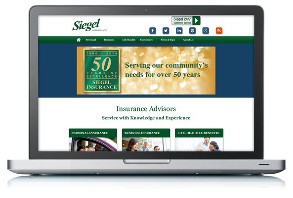 Insurance web design